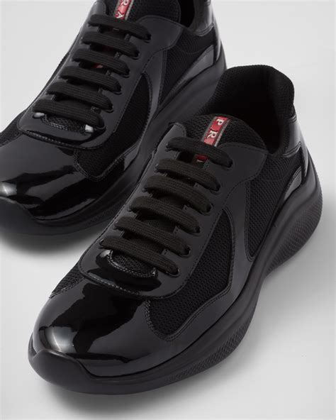 black prada trainers size 4|prada platform trainers.